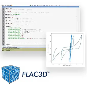 Rutinas en Python para simulación de ensayos de suelo en FLAC